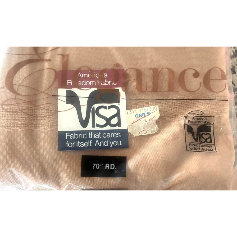 Vtg Brown Tablecloth 70
